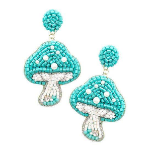 Premium Quality Lightweight Embroidery Drop Earrings for Women and <b>Girls</b> Casual-Formal Wear With Unique Juice <b>Glass</b> Design - Product Image 4