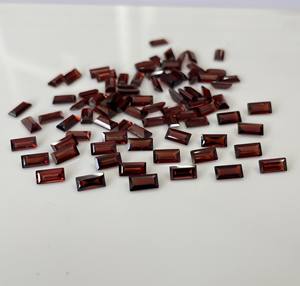 พลอยโกเมนธรรมชาติขนาด2x4มม. อัญมณีโกเมนสีแดงทรงหลวม - Product Image 4