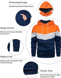 Sweat à capuche d'hiver pour homme de haute qualité, logo personnalisé, doublé, à manches longues, écologique, compression, grande taille - Product Image 6