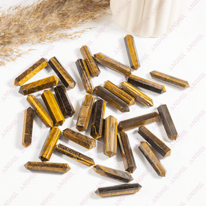 Puntas de Ojo de Tigre de Doble Terminación al por Mayor para Decoración y Regalos - Product Image 5