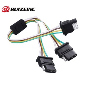 製品4プラグインソケット車1ドラッグ2ケーブル米国トレーラープラグ販売 - Product Image 1