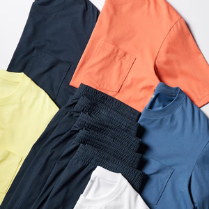 Ensembles t-shirt et short d'été surdimensionnés personnalisés pour hommes vêtements de détente confortables et respirants style décontracté grande taille logo écologique personnalisé - Product Image 1