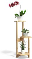 Support de plantes rotatif en bois avec roulettes pour un repositionnement facile, auto-arrosant et écologique pour la jardinage