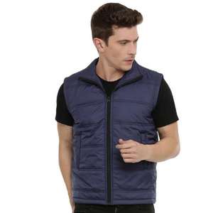 Venta al por mayor hombres Etiqueta Privada parche trabajo burbuja Puffer chalecos OEM sin mangas acolchado bordado Logo chaleco - Product Image 6