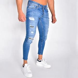 Pantalones Largos de Mezclilla para Hombre, Corte Ajustado, Cómodos, Elásticos, de Tela Suave, para Oficina - Product Image 5