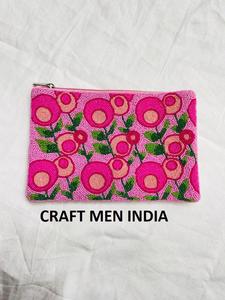 NEW HANDMADE BEADED <b>WORK</b> 2025 BEADED ZIPPER CLUTCH <b>for</b> WOMEN PARTY and EVENING seed beaded zipper clutch - Product Image 2