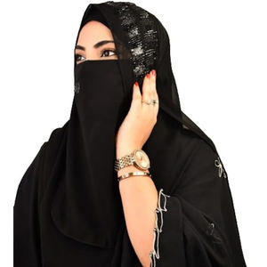 High Quality Satin Bubble Chiffon Hijab Printed Muslim Long <b>Shawl</b> Scarf for Women Square Length with Custom Logo - Product Image 1