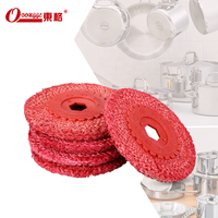 Disque de polissage abrasif en sisal rouge personnalisé professionnel OEM pour l'acier inoxydable avec finition haute brillance 100x16mm