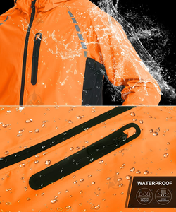 Custom Logo Printed <b>Level</b> High Waterproof Windproof Jacket Men New Designs Outdoor Windbreaker <b>Long</b> Zip OEM Service Available - Product Image 4