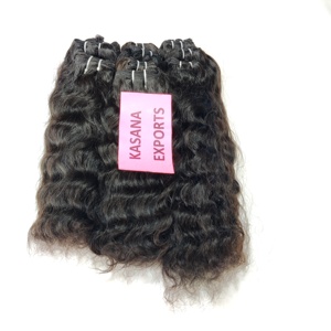 Extensions de cheveux humains bruts non traités de vague profonde de double trame de machine vietnamienne vierge en gros 100% - Product Image 1