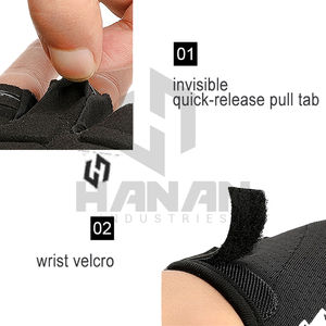 Guantes de bicicleta de medio dedo antideslizantes duraderos con absorción de impactos y agarre fuerte para ciclismo y fitness - Product Image 4