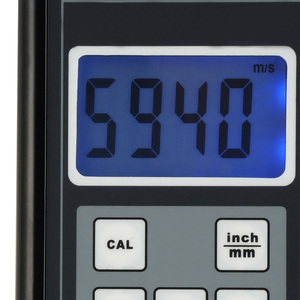 Độ chính xác cao siêu âm độ dày mét nhôm thép dụng cụ đo 0.9 đến 400 mét Độ dày cầm tay PVC sắt kẽm - Product Image 4