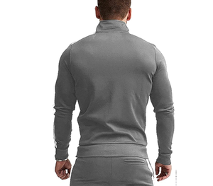 Ensemble de survêtement pour homme, 2 pièces, fermeture éclair intégrale, tenue de sport, sweat-shirt et pantalon de jogging - Product Image 6