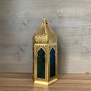 Últimas Novedades 2026: Linternas Marroquíes Modernas de Metal/Vidrio Doradas para Navidad, Linternas de Vidrio Coloridas para Mesa, Decoración Hecha a Mano para el Hogar - Product Image 5