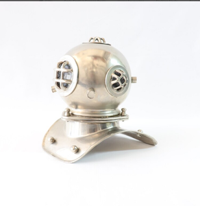 Casco de buzo plateado, casco de buceo Casco DE BUCEO ANTIGUO de gran calidad - Product Image 2