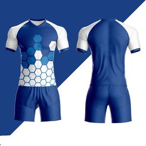 ชุดฟุตบอล OEM พร้อมตัวเลขและตัวอักษรแบบติดด้วยความร้อน ปรับแต่งแบรนด์ทีมได้ - Product Image 2