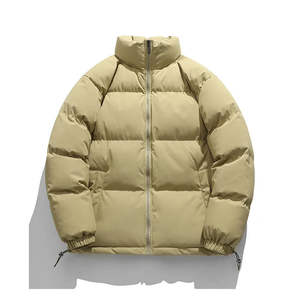 Veste d'hiver rembourrée pour hommes de haute qualité surdimensionnée 11 couleurs bouffée chaude épaisse avec Logo personnalisé col montant vêtements à bulles - Product Image 1