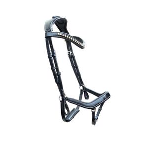 Bride de cheval en cuir anatomique de haute qualité avec strass confortable pour une utilisation équestre - Product Image 4