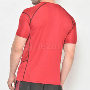 Dernier modèle de T-shirts de fitness pour hommes de haute qualité T-shirts de fitness pour hommes respirants de grande taille - Product Image 4