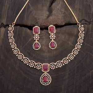 Zircon Bridal Necklace Elegant <b>Wedding</b> <b>Accessory</b> - Product Image 1