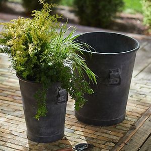 Metal Planters Iron Black Coated Round Set Garden Balcony Decor Flower Pot <b>plant</b> <b>stand</b> and <b>plant</b> pot - Product Image 6