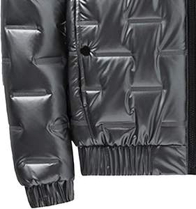 Chaqueta con Capucha de Talla Grande, Estilo Puffer, Color Sólido, de Nailon Brillante con Cierre, para Mantener el Calor en Invierno, Novedad de 2026 - Product Image 6