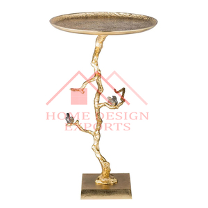 Handmade Metal Furniture Custom Design Living Room Decor Metal Furniture In Nickel Finished Nesting Table - Product Image 2