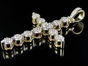 Personalizado VVS Moissanite diamante Studedd en S925 plata esterlina Hip Hop Cruz colgante Cruz para hombres - Product Image 2