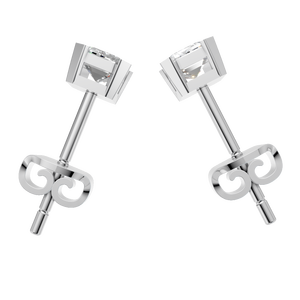 ต่างหูเพชรโมอิสซาไนต์ทรงเหลี่ยมมรกต คุณภาพ D VVS ทองคำแท้ 14k น้ำหนัก 1 กะรัต ขายส่งจากโรงงาน - เครื่องประดับของขวัญงานแต่งงานสุดอินเทรนด์ - Product Image 3