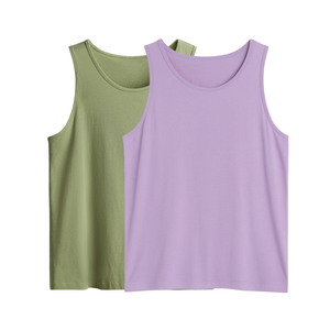 Nouveaux hommes été débardeur col rond coupe régulière coton homme débardeur coton 95% élasthanne 5% hommes vêtements concepteur fabricant - Product Image 1