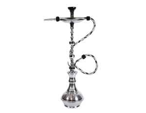 Cachimbas de Latón Macizo Tipo Curvo de Lujo Farida Platinum con Grabado Profundo a Mano y Técnica de Laca, Hechas a Medida - Product Image 5