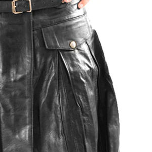 กระโปรงสั้นหนังผู้ชายสไตล์ใหม่สำหรับผู้ใหญ่สั่งทำโลโก้ได้ - Product Image 5