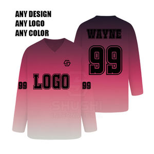 Créez votre propre style Nouvelle arrivée Mode Jersey de hockey sur glace imperméable 100% polyester avec taille personnalisée - Product Image 1