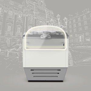 Framec Scoop Kem tủ lạnh tủ tủ lạnh tủ đông pozzetto với ống hình trụ 10 + 10 1435x713x1030mm - Product Image 4