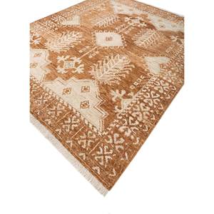 Alfombra Clásica Afgana de Lana Roja y Naranja, Tejida a Mano, Rectangular, para Hogar y Pasillo, Patrón Geométrico - RE-1159 - Product Image 2