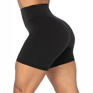 2025 qualité professionnelle femmes Fitness Yoga Shorts taille haute Gym Leggings avec conception sans couture OEM motif solide - Product Image 5