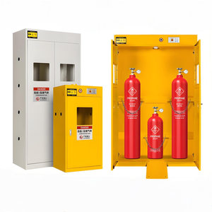 Brandwerende gasflesopslagkast met alarm voor industrieel en laboratoriumgebruik - Product Image 2