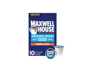 แม็กซ์เวลล์ เฮ้าส์ ออริจินัล โรสต์ เมดิม โรสต์ กาแฟแบบแคปซูลสำหรับเครื่องชงกาแฟแบบ K-Cup บรรจุ 10 แคปซูลต่อกล่อง - Product Image 1