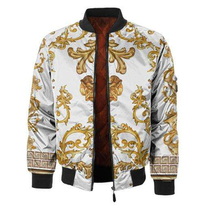 Chaqueta Bomber de sublimación de moda de invierno para hombres Chaqueta Bomber de sublimación transpirable para hombres en diferentes tamaños Servicio OEM - Product Image 1