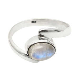 Elegant Birthday Stone 925 Silver Bohemian <b>Ring</b> Comes With Rainbow Moonstone Gems In Oval Cut Great Gift Idea For Girls & <b>Boys</b> - Product Image 1