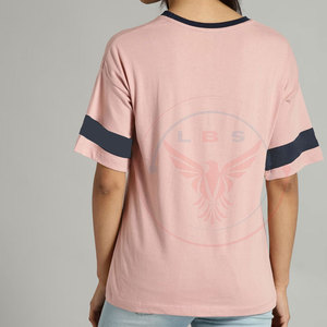 T-shirts pour femmes en tissu polaire 100% coton écologique de haute qualité, coupe classique, logo personnalisé, couleur unie - Product Image 3