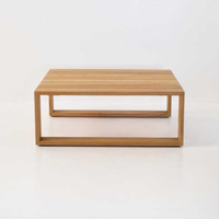 Table basse Nakula en teck massif, style moderne et minimaliste, pour la maison et l'hôtel, durable, écologique, meubles de jardin d'extérieur