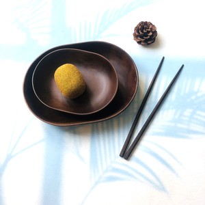 Vente en gros de table à manger bol à fruits décoratif couleur chocolat bol de forme ovale pour salade, fruits, collation, aliments frits, etc. - Product Image 2