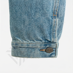 Denim Jacket For <b>Men</b> Slim Fit Ripped <b>Biker</b> Style Vintage Blue Custom Long Sleeve Classic <b>Jeans</b> Outerwear <b>Jean</b> Jacket <b>Men</b> - Product Image 6