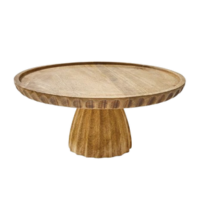 Soporte para Pastel de Madera de un Solo Nivel con Diseño Personalizado y Tapa de Cristal para Navidad, Aniversarios y Fiestas de Cumpleaños - Product Image 2