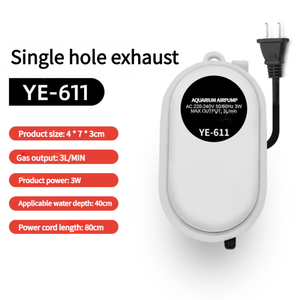도매 수족관 휴대용 충전식 공기 펌프 매우 조용한 4 헤드 소형 가정용 물고기 경작 산소 펌프 - Product Image 6