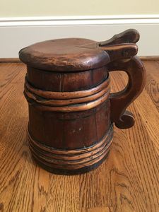 New Design Wooden Bar <b>Mug</b> With Handle Customized Shape for Wedding Party Uses Kitchenware Beer <b>Mug</b> With Handle Best Product - Product Image 2