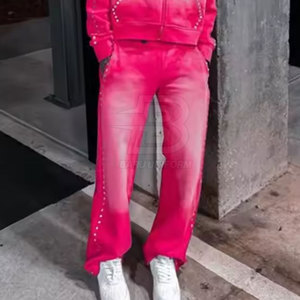 OEM Service Vente en gros Design personnalisé Rhinestone Trousers Nouvelle arrivée Private Label Rhinestone Trousers For Adult Mens Pants - Product Image 6