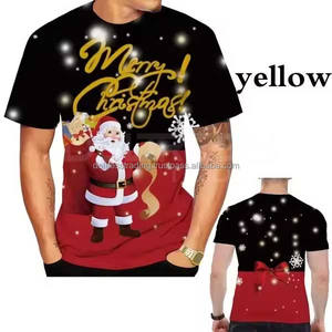 Customised <b>Men</b> <b>Christmas</b> for <b>Shirt</b> New Premium Designs Latest <b>Christmas</b> <b>T</b>-<b>Shirts</b> for Unisex Breathable Quick Dry Short Sleeve - Product Image 4