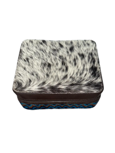 Sac à cosmétiques multifonctionnel en cuir de vachette artisanal de style bohème avec fermeture éclair et poignée souple, étui à bijoux, approvisionnement OEM/ODM Inde - Product Image 4